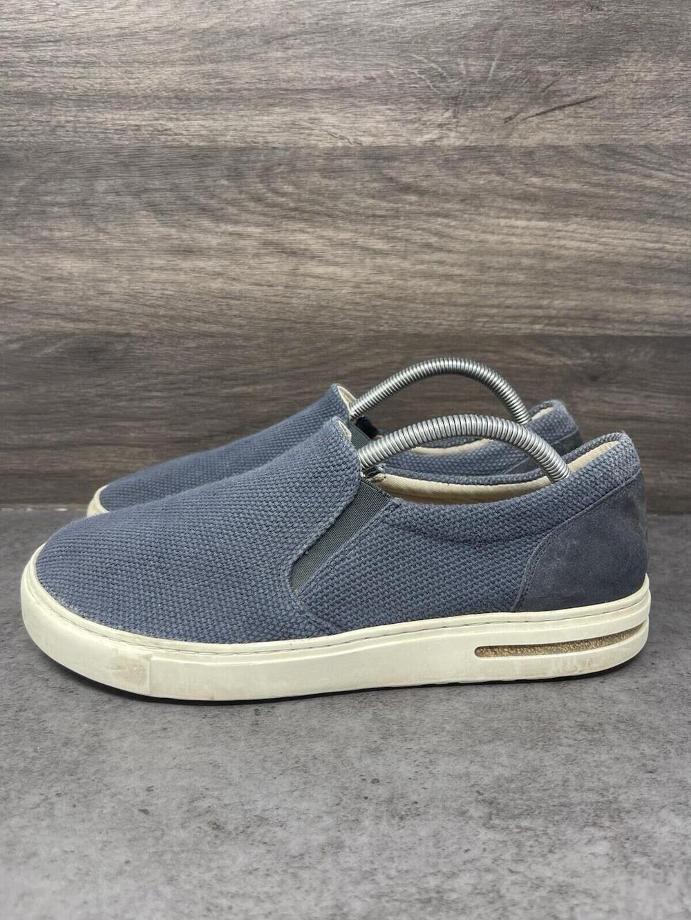 Birkenstock Oswego Canvas Sneakers Mens Size 9 (42) Blue Slip On